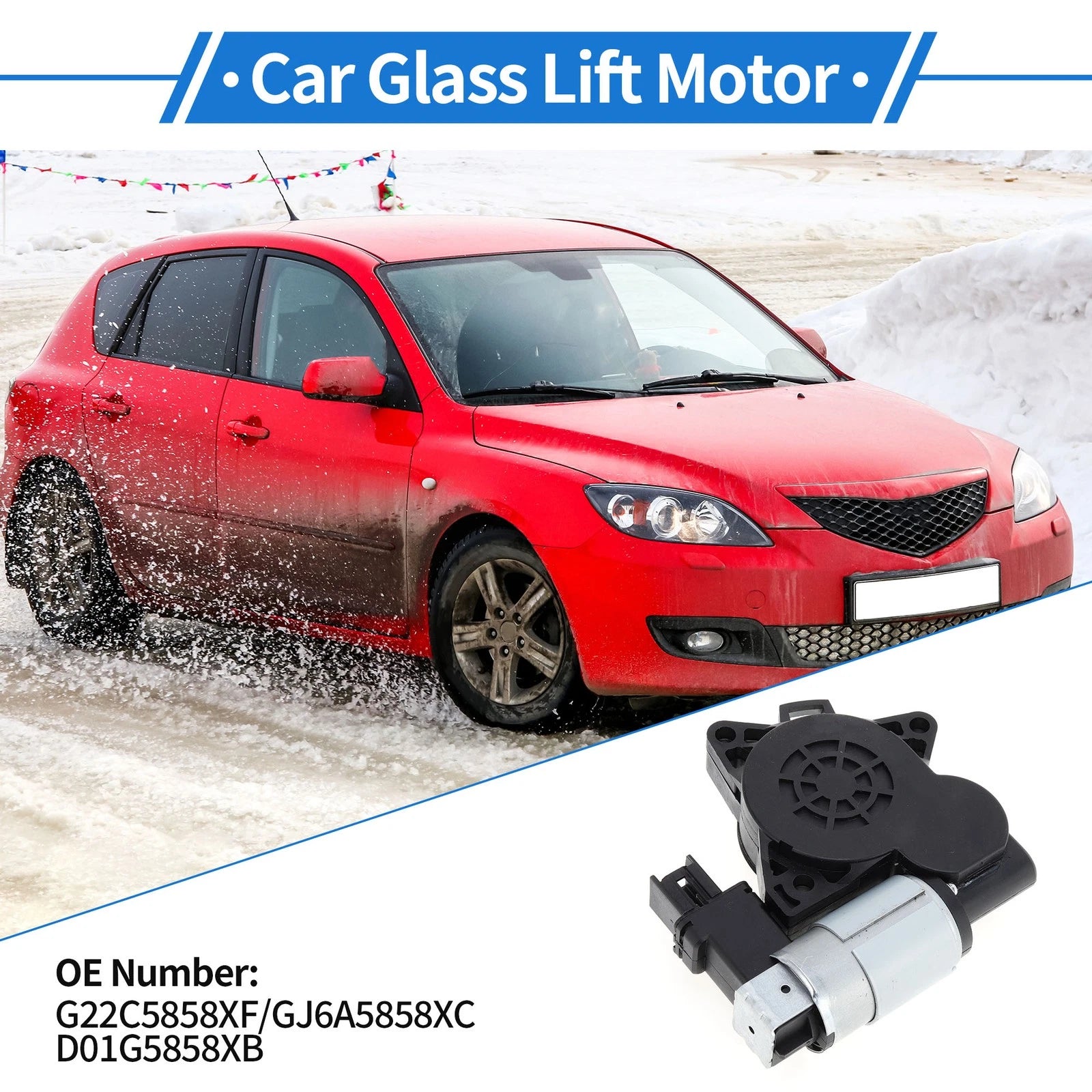 Power Window Regulator Lift Motor Replacement for Mazda 3 (2004–2009)
