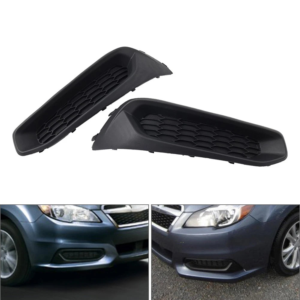 2X Front Bumper Fog Light Bezel Cover Black for Subaru Legacy (2013–2014)