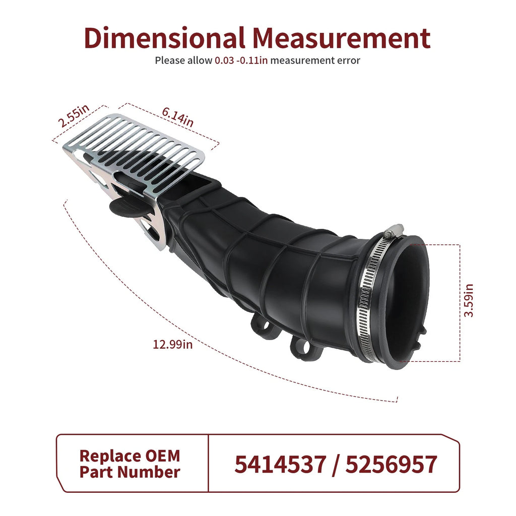 Clutch Air Outlet Duct Boot 5414537 for Polaris RZR XP 1000/XP 4 1000 (2014–2023)