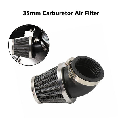 35mm Carb Air Filter Bent Adapter for Dirt Bike Motorcycle (30mm-34mm)