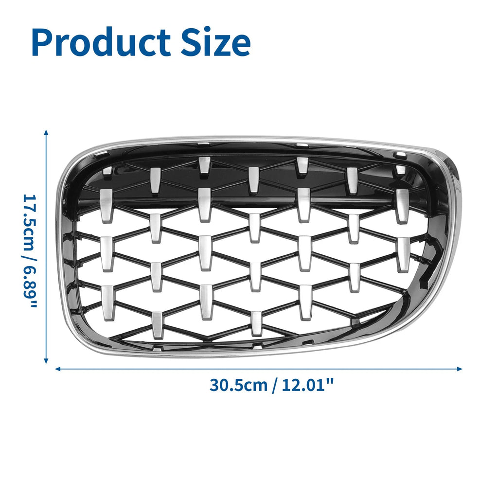 Front Hood Bumper Grille Grill Replacement for BMW 1 Series E87 (2008–2013)