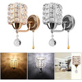 Luxury Crystal Wall Light for E27 Fixtures (Modern Design)