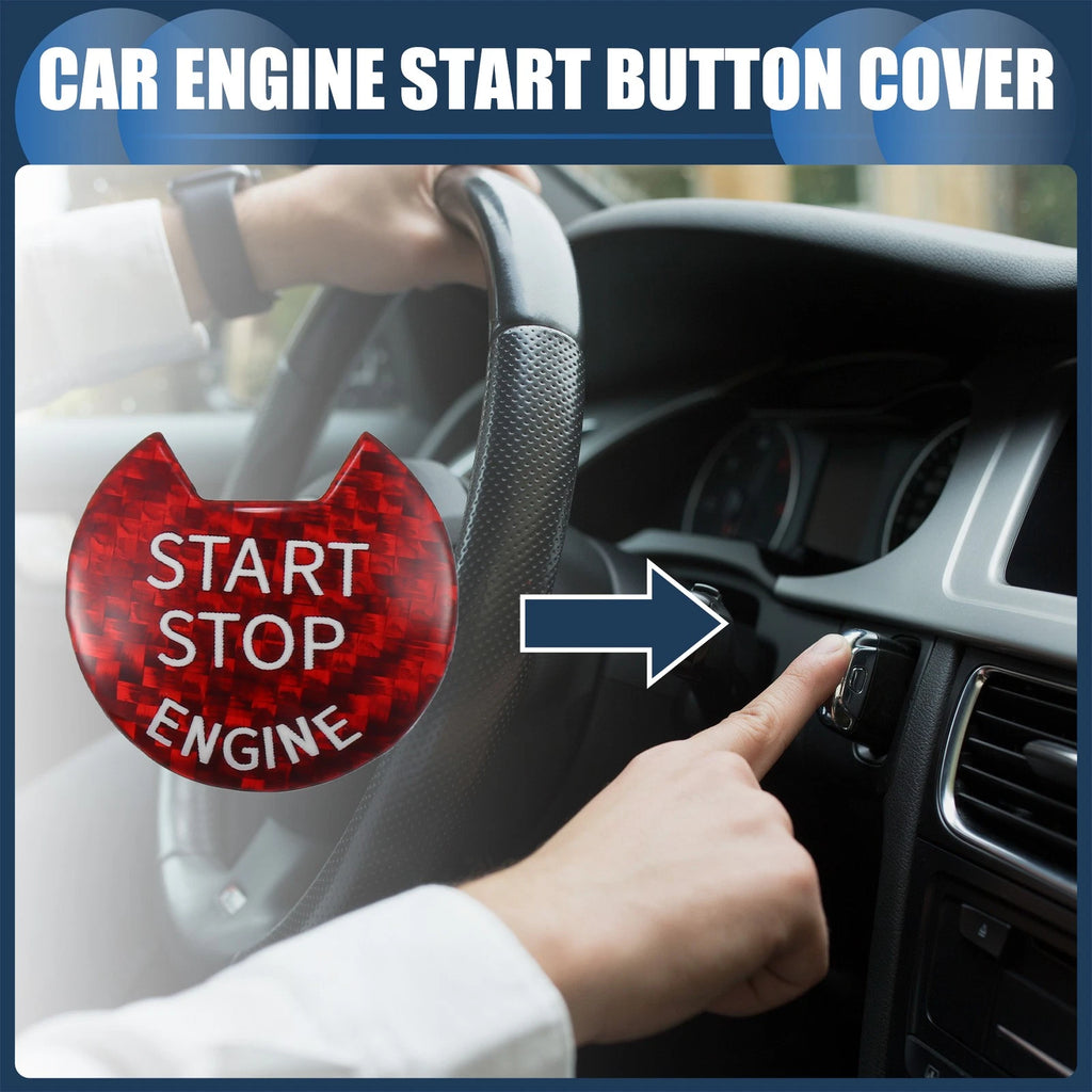 Engine Start Stop Button Cover for Nissan (Red)