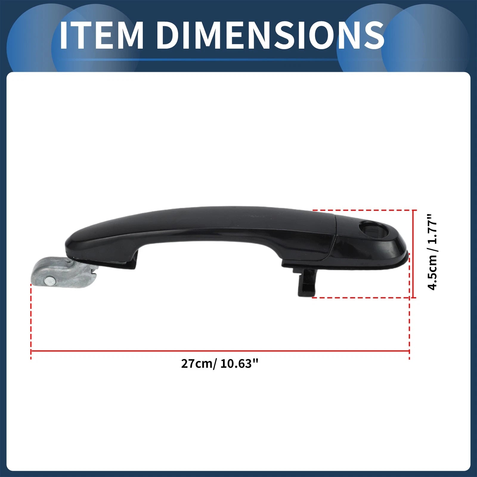 Door Handle Front Right OEM Replacement for Hyundai Tucson (2005–2009)
