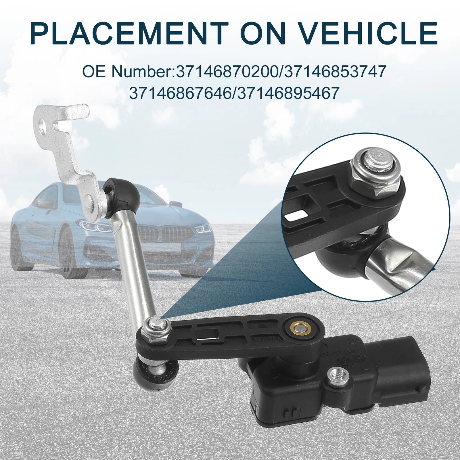 Air Suspension Ride Height Level Sensor Replacement for BMW i3 (2014–2021)