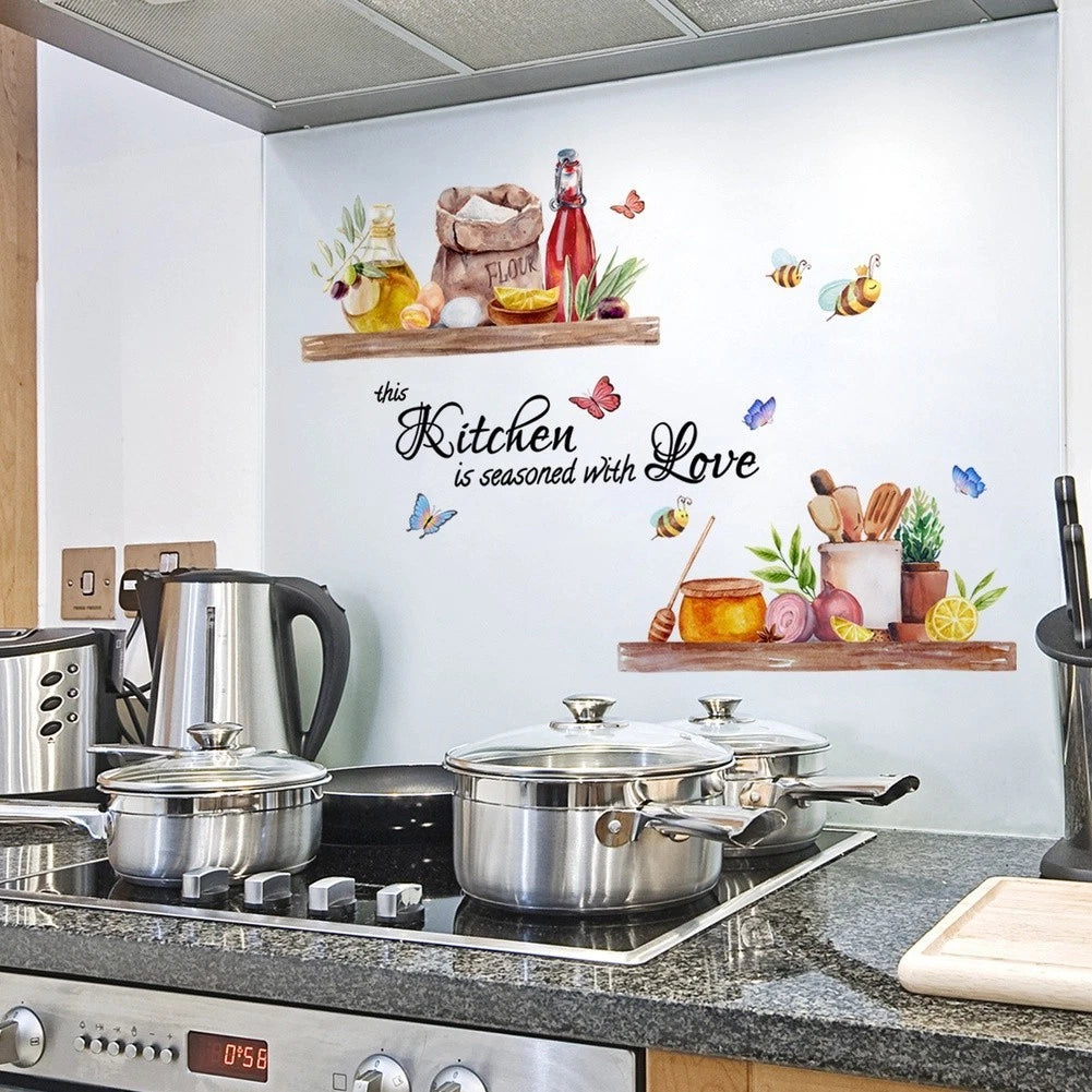 Removable PVC Wall Decal for Kitchen & Dining Area