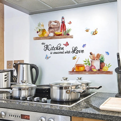 Removable PVC Wall Decal for Kitchen & Dining Area