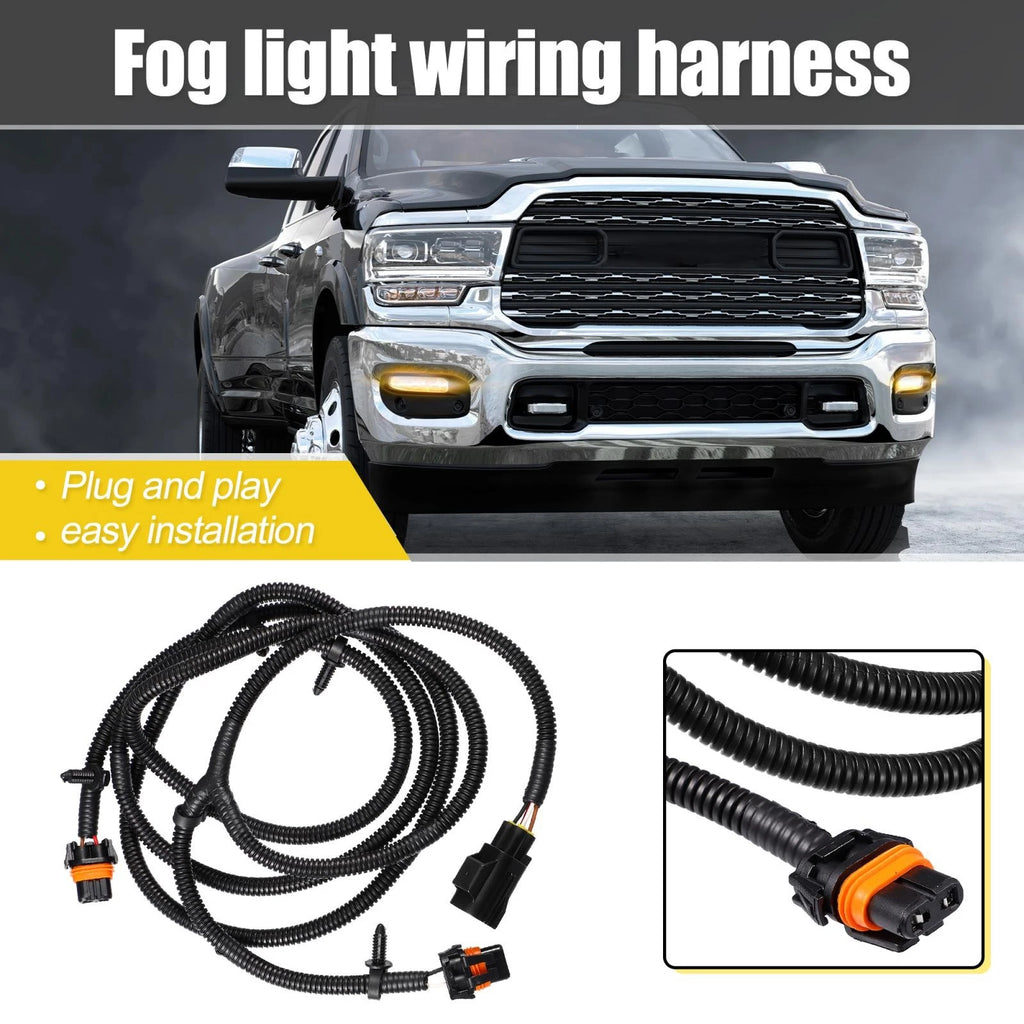 Fog Light Jumper Wiring Harness for Dodge Ram 2500 3500 2010–2018