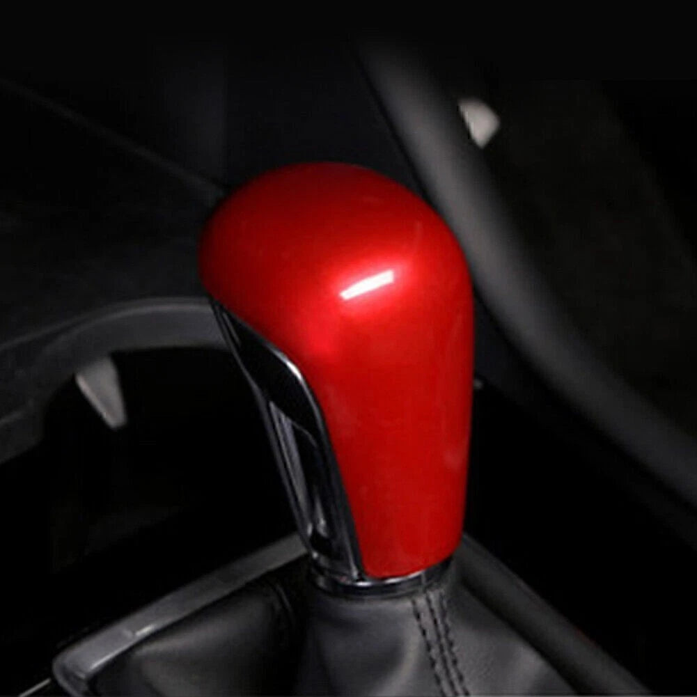Console gear shift knob cover trim for Mazda 3 Axela (2020–2021) Red