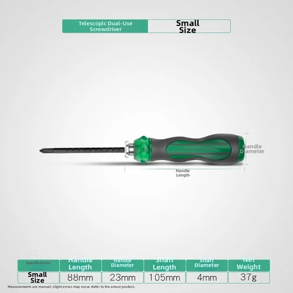 3-Piece Slotted Ratchet Dual Head Screwdriver Set for DIY Repairs