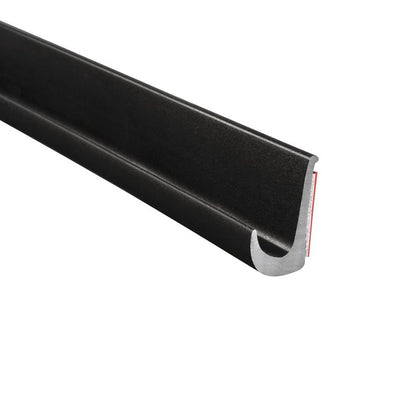 Black J Shaped Rain Gutter Diverter for Cars and Boats