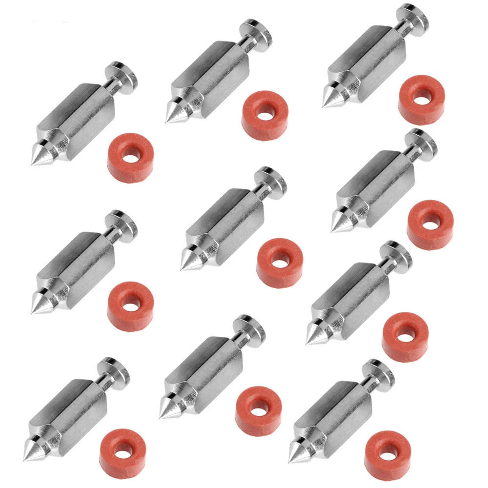 30Pcs Carburetor Float Valve Needle Seat Kit for B&S 398188