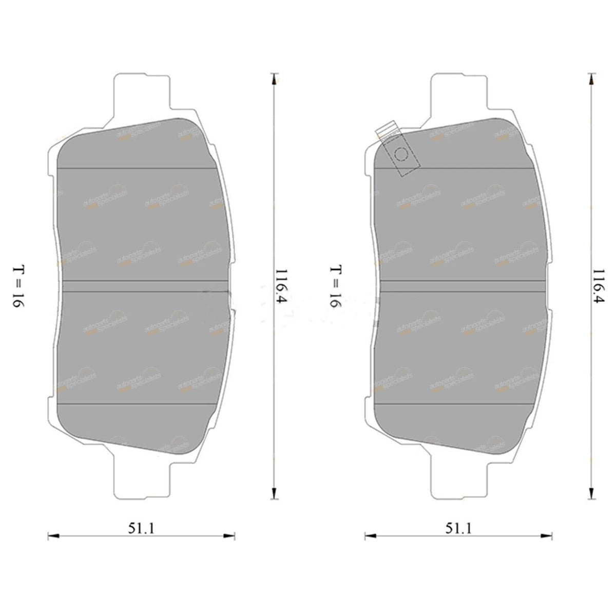 2 Front Disc Rotors + Brake Pad Set for Toyota Prius (2003–2009)