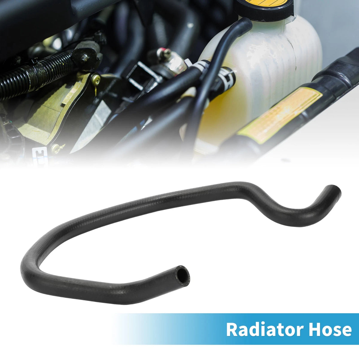 Radiator Hose Replacement for BMW 740Li 2013–2015 Rubber Black 1 Piece