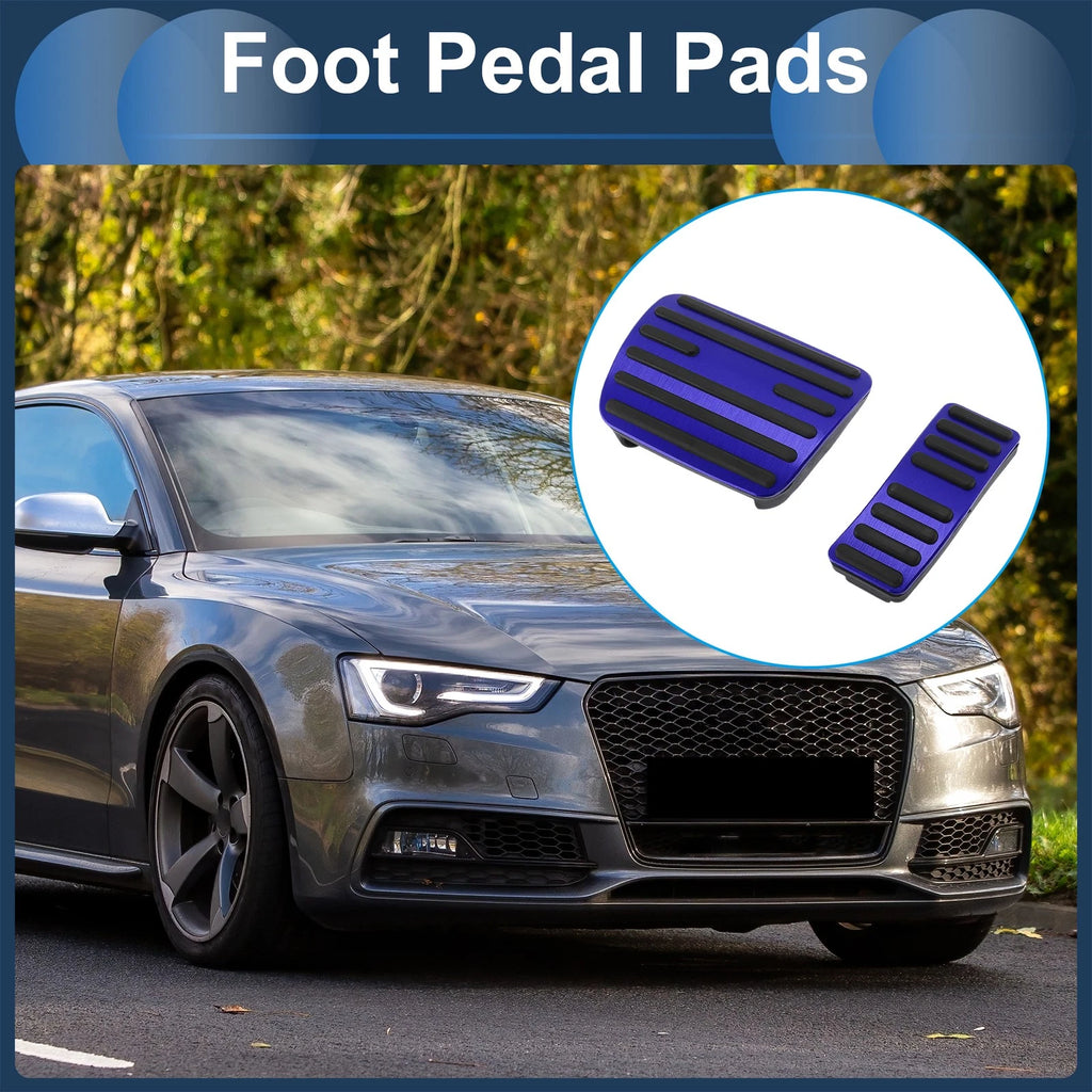 Foot Accelerator Pedal Covers for Audi A4 A5 A6 Q5 2014–2020 Blue