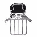 Adjustable Sissy Bar Backrest with Luggage Rack for Harley Davidson (2009–2021)