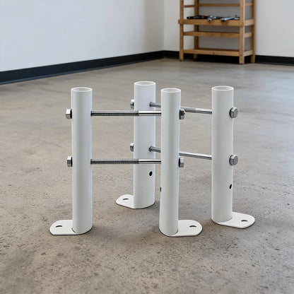 Sturdy Steel Radiator Floor Stand with 4 Tubes for Home Use (45cm)