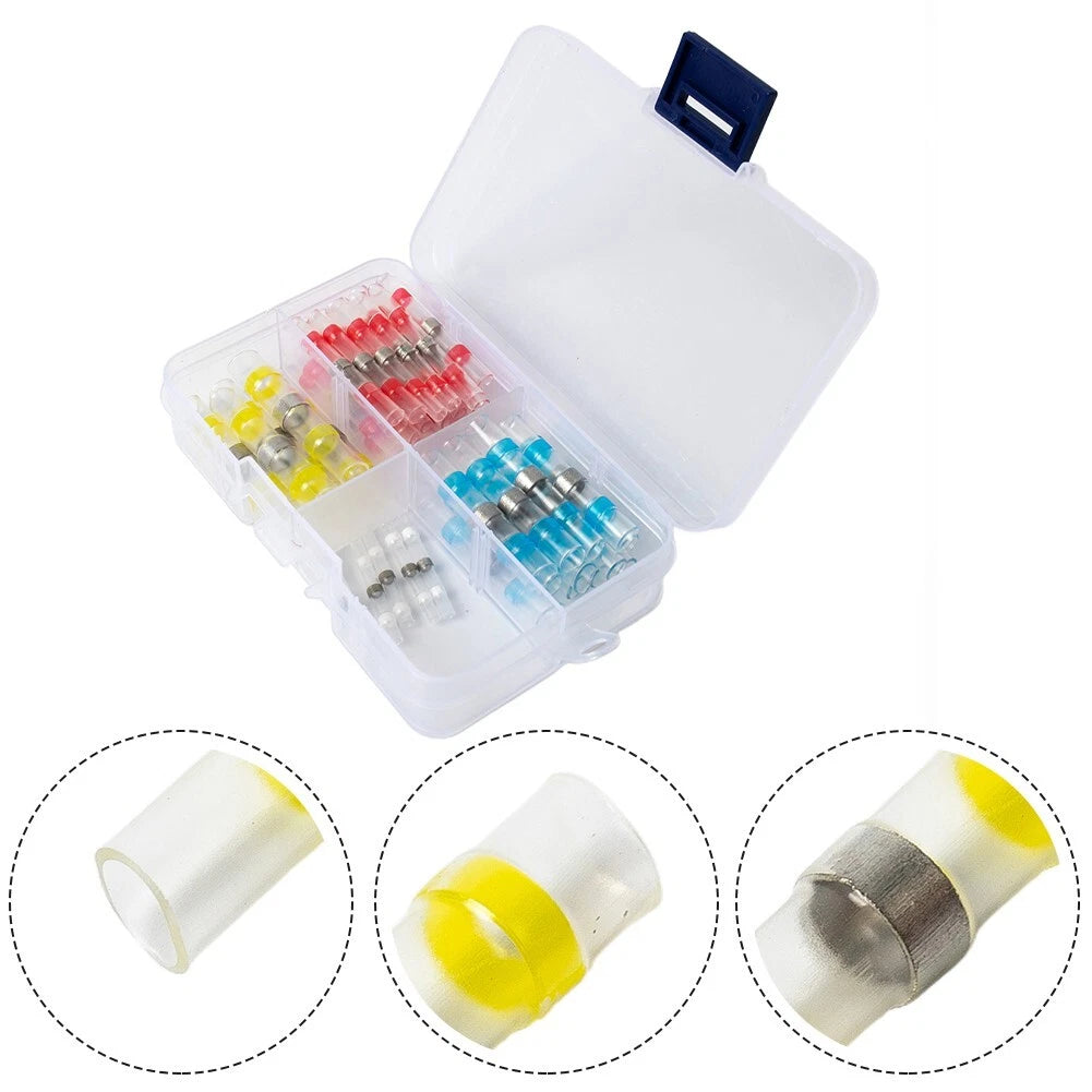 Set of 50 Waterproof Wire Connector Kit for Automotive