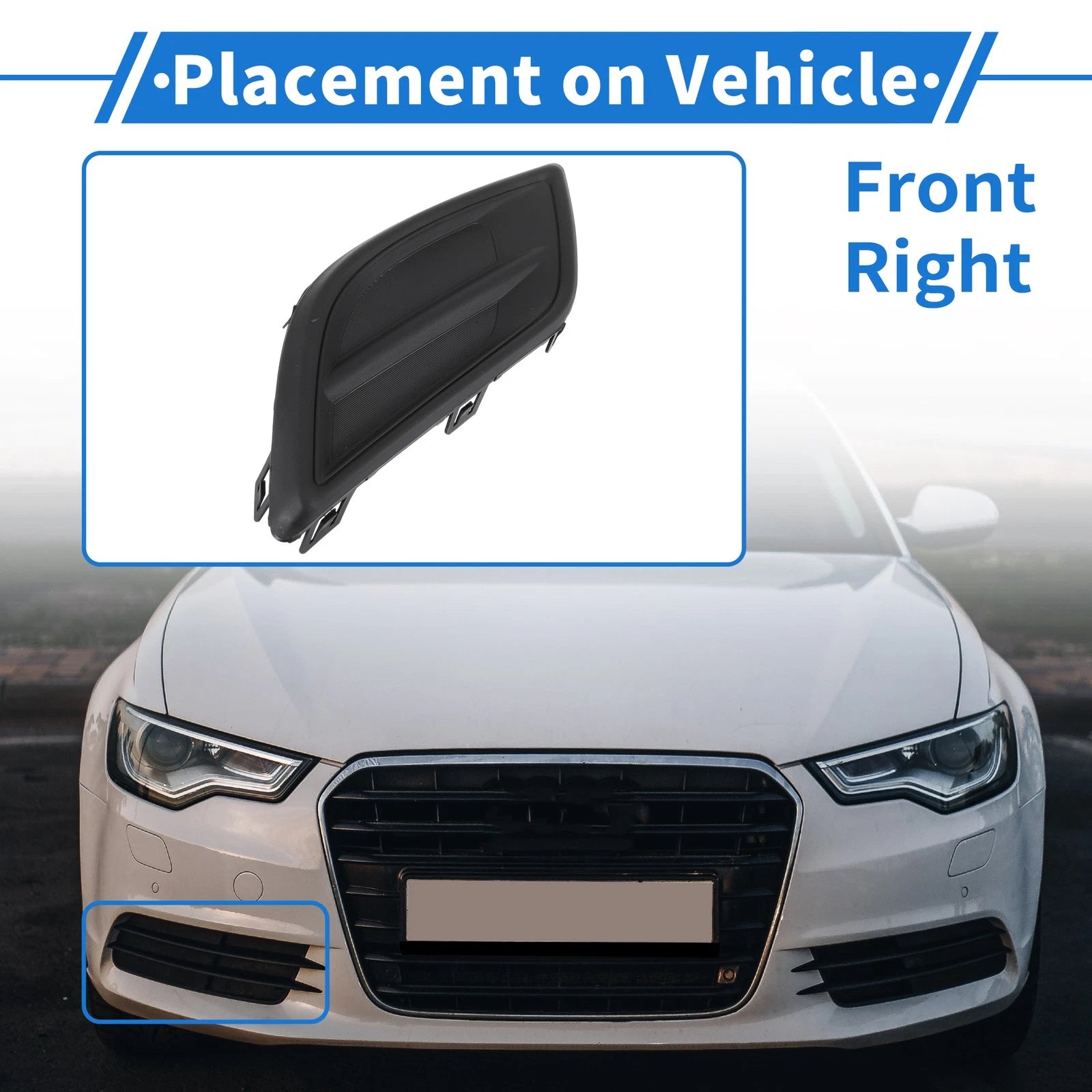 Front Right Fog Light Grill Replacement for Chevrolet Sail (2015–2018)