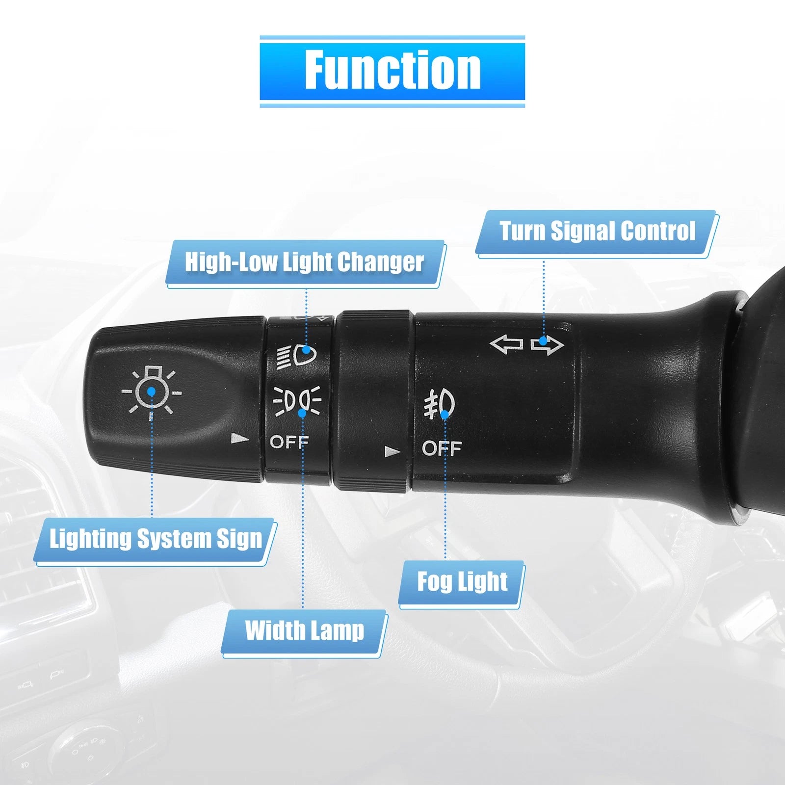 Multifunction Turn Signal Windshield Wiper Switch Replacement for Hyundai Accent (2015–2015)