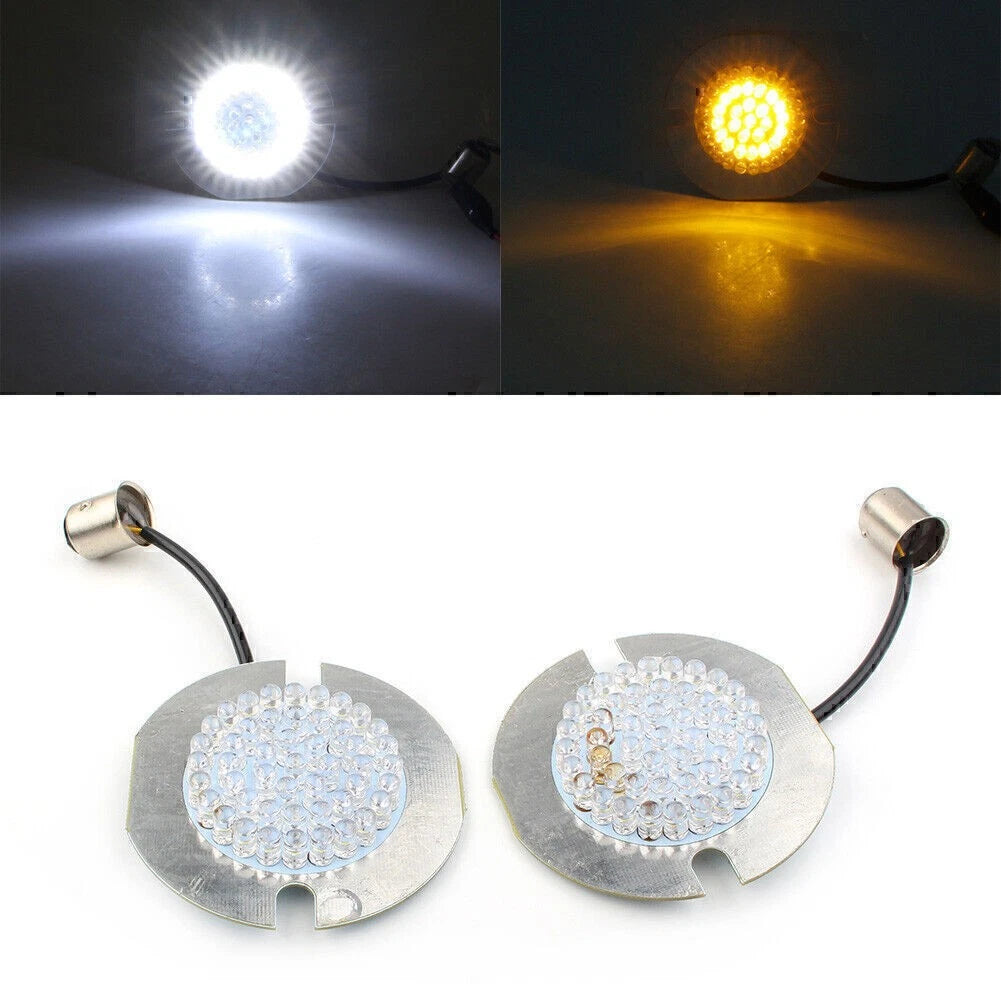 2x 1157 LED Turn Signal Light Indicator Inserts fit Harley Electra/Road Glide