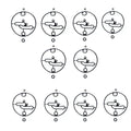 Set of 10 Carburetor Float Bowl Gaskets for Nikki B & Stratton (N/A) 698781 796184 799727