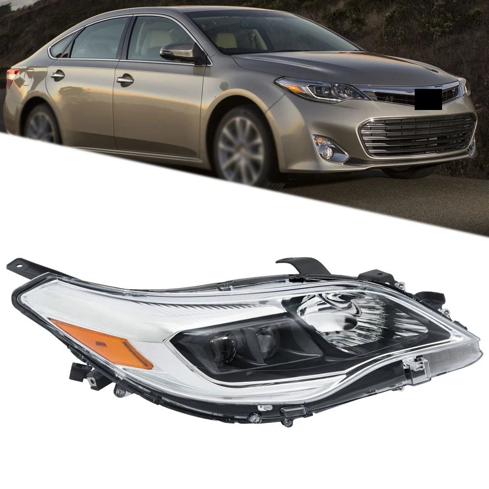 Front Headlight for Toyota Avalon (2013–2015) Right Side Halogen Clear Lens