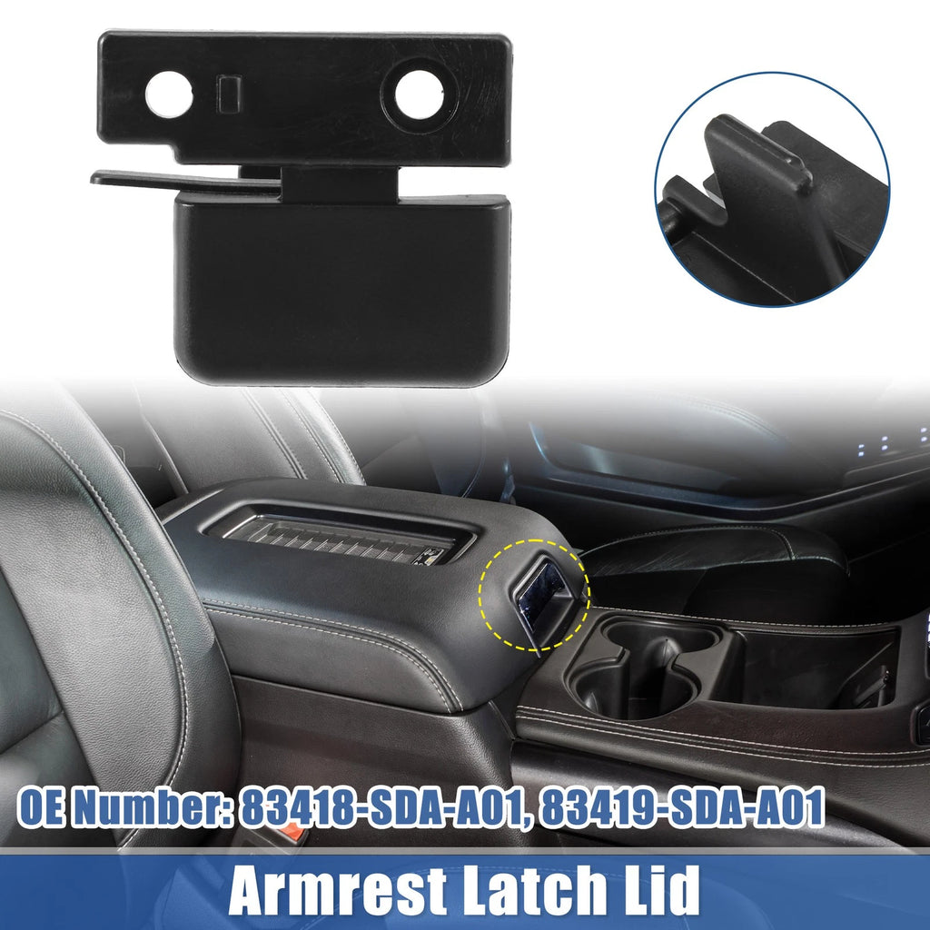 Armrest Latch Lid Replacement for Honda Accord (2003–2007) Plastic Black