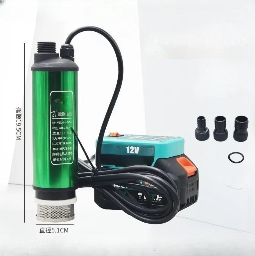 2X Lithium Battery Oil Transfer Pump for Field Operations (Cord Length 2.4M)