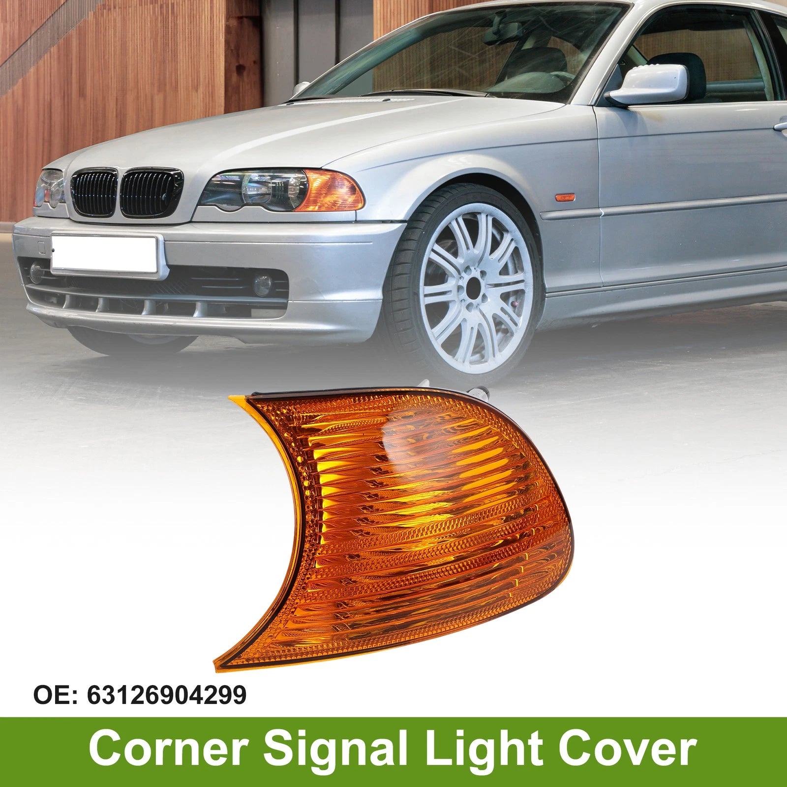 Left Corner Turn Signal Light Cover Replacement for BMW 3 Series (1999–2001)