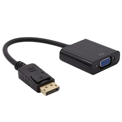 DP to VGA Converter Cable for TV Laptop Computer Projector (20cm)
