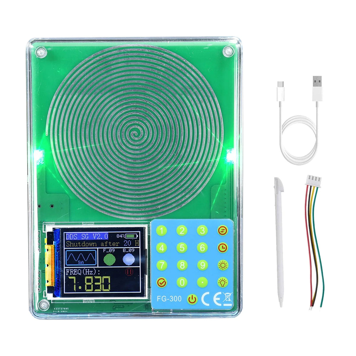 Schumann Resonance Generator with Acrylic Cover and Touch Pen