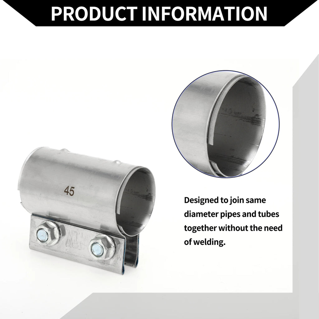 Exhaust Pipe Clamp for Car (1.77" 87mm)