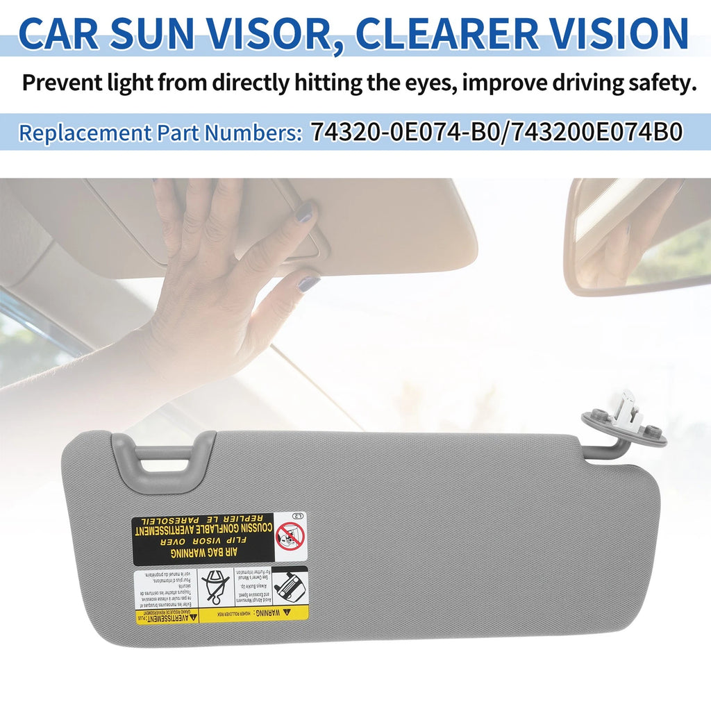 Left Side Sun Visor Replacement for Toyota Highlander (2014–2016) (2019)