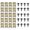 Screw Nut Clips for Car (Non-deformation, Bronze & Black)