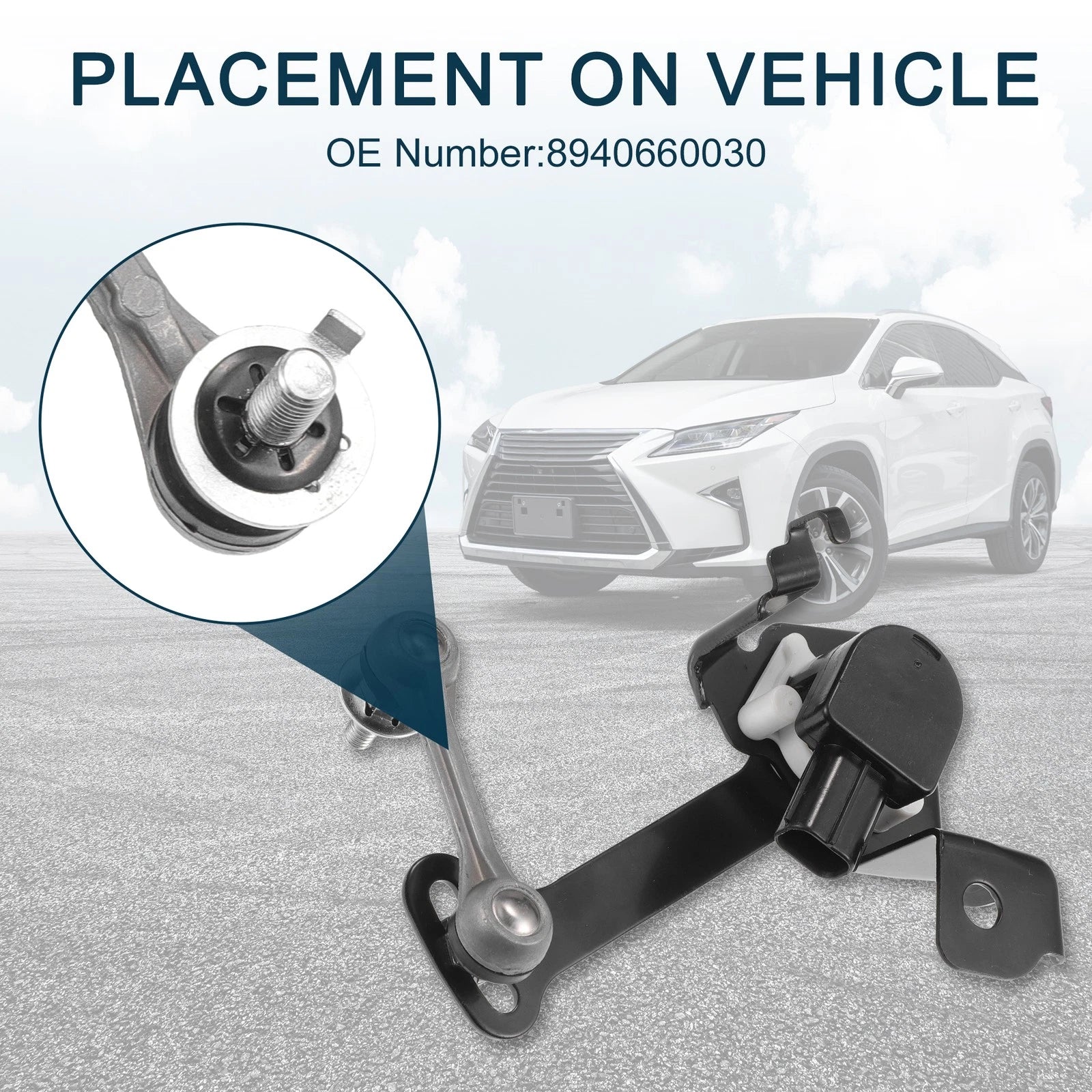 Air Suspension Ride Height Level Sensor Replacement for Lexus LX570 (2008–2021)