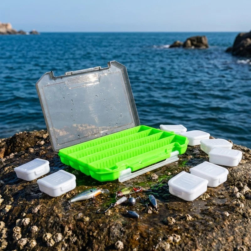 Portable Organizer Tackle Box with Adjustable Dividers and 10 Movable Dividers