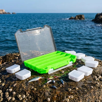 Portable Organizer Tackle Box with Adjustable Dividers and 10 Movable Dividers