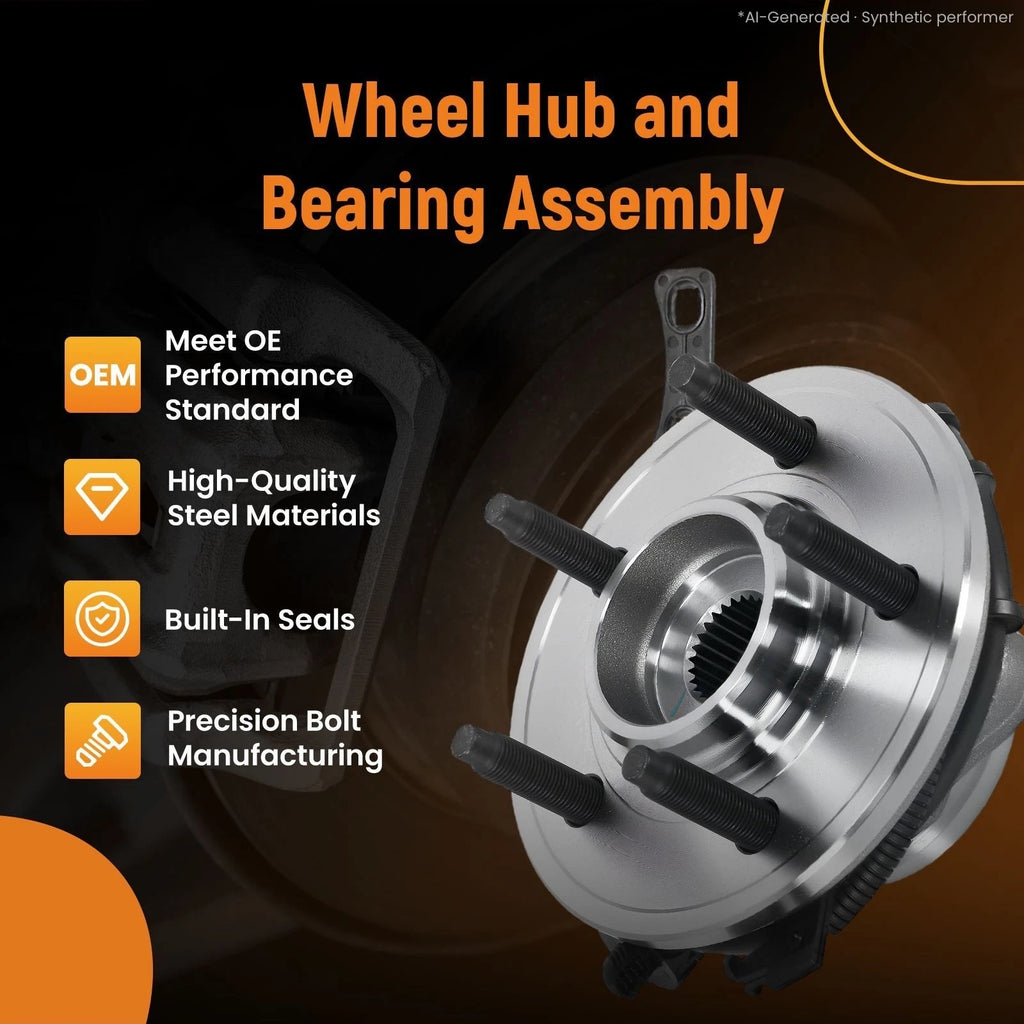 Front Wheel Hub & Bearing Assembly for Ford Explorer (2006–2010) 7L241104AA
