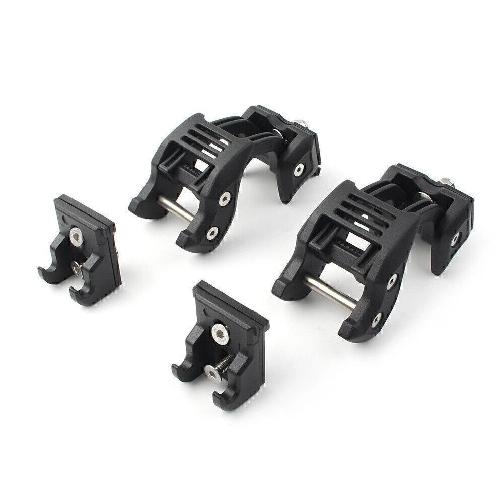 Hood Lock Latch Catch Kit for Jeep Wrangler JK (2007–2017) Black Pair