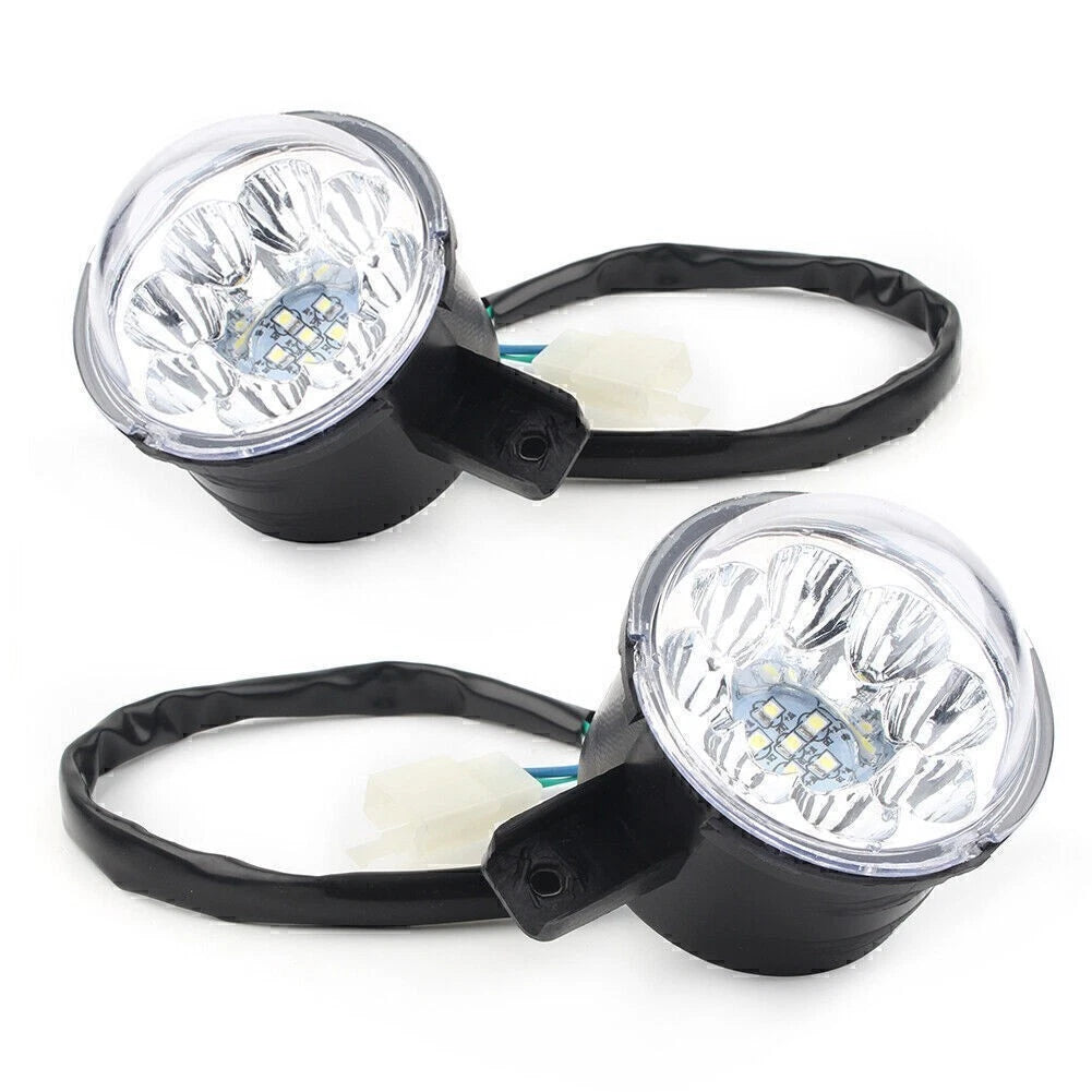 2X LED 3 Wire Headlight for Taotao Coolster ATV Quad (110-125CC)