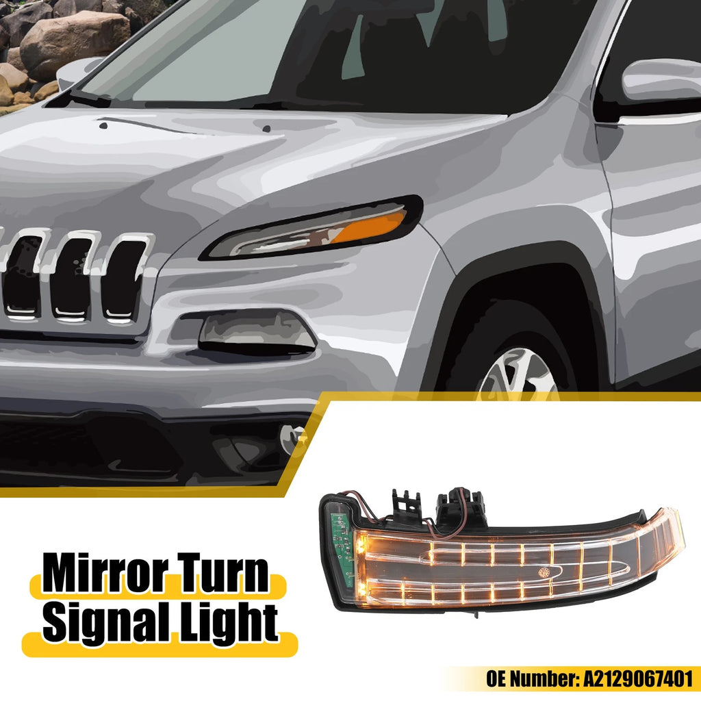 Front Left LED Side Mirror Turn Signal Light Replacement for Mercedes W204 (2008–2015)