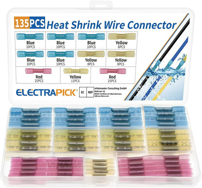 Heat Shrink Wire Connectors Set for Universal Use (135X)