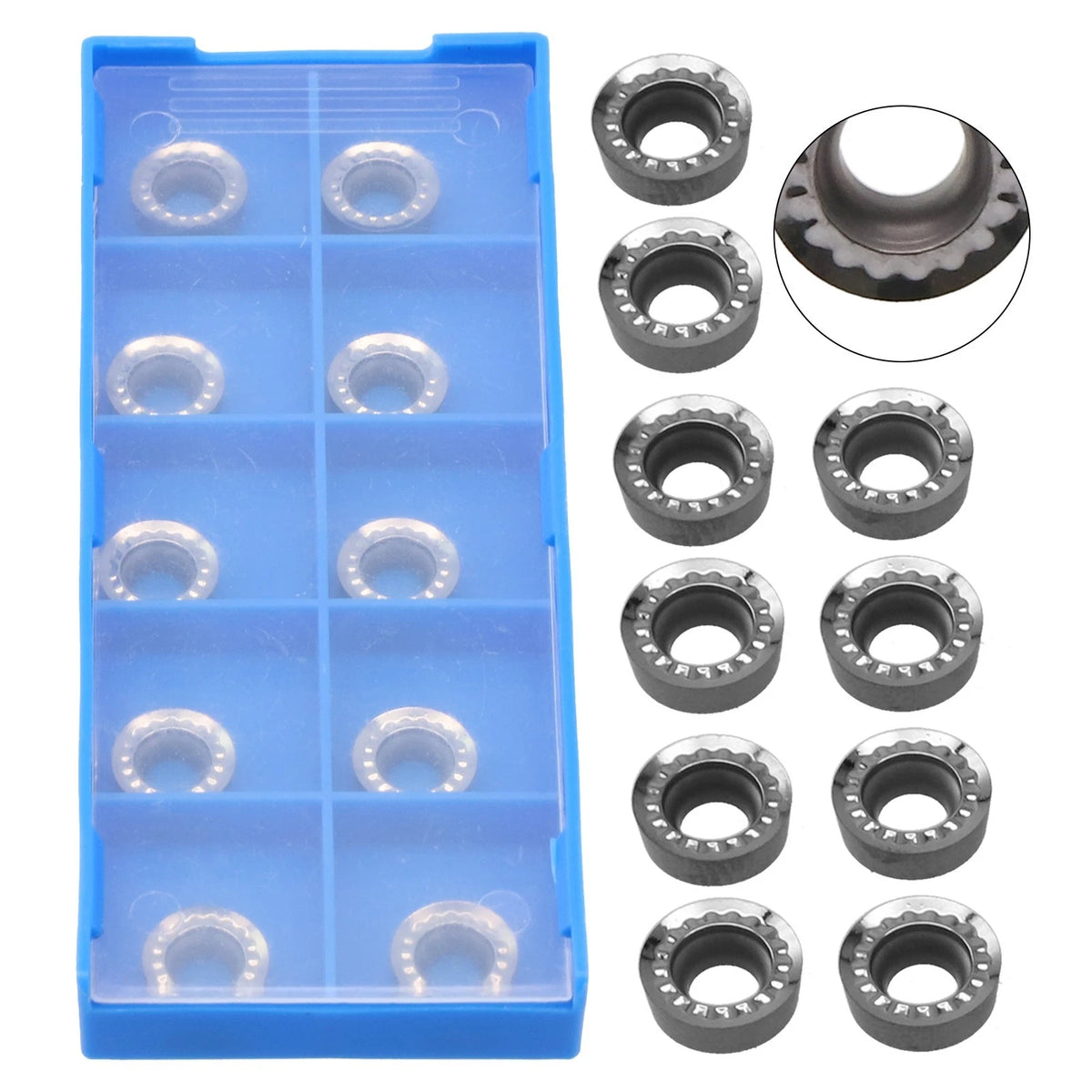 10X RCGT1003M0 Inserts for Aluminum Copper Machining