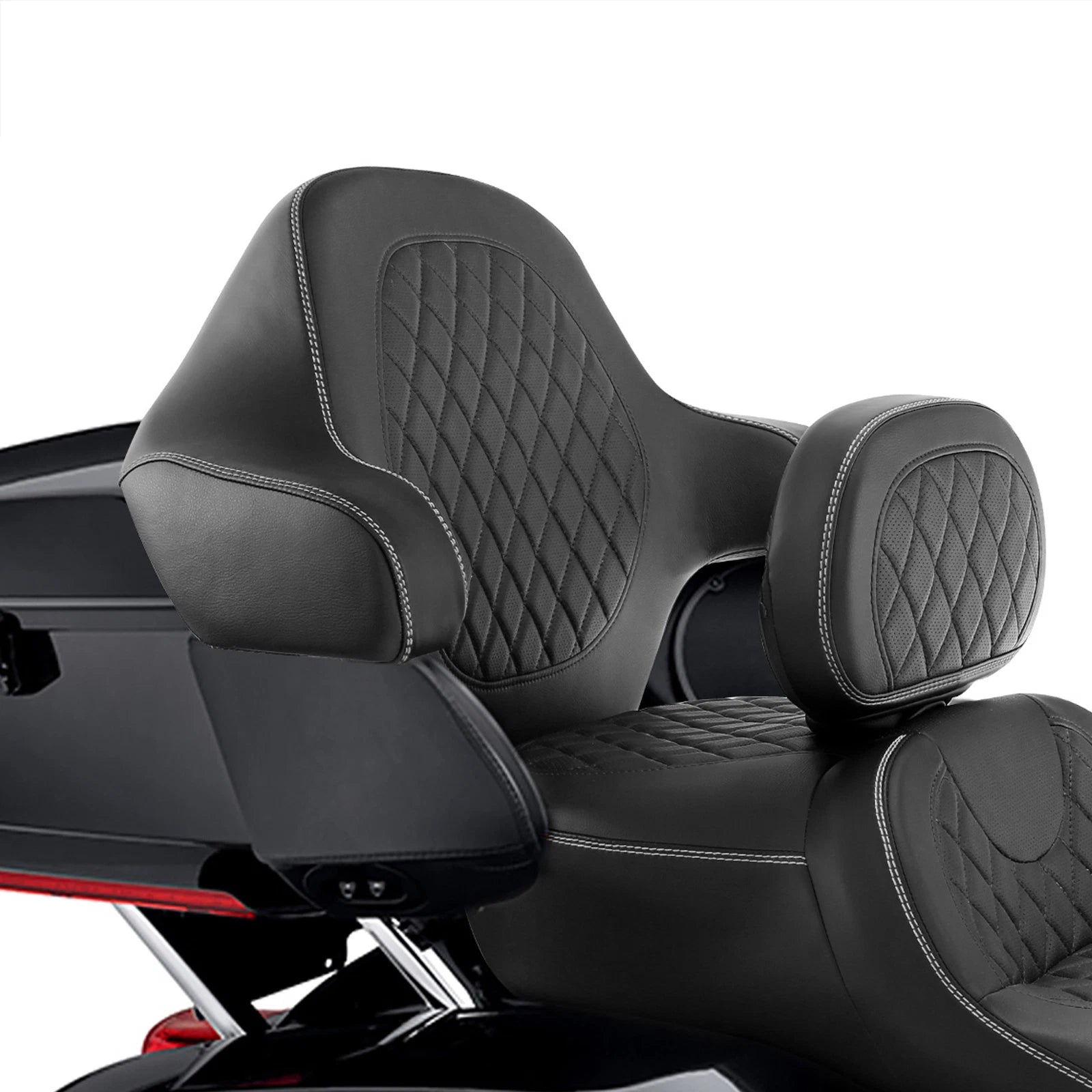 Wrap-around King Trunk Backrest Pad for Harley Touring Glide (2014–2023)
