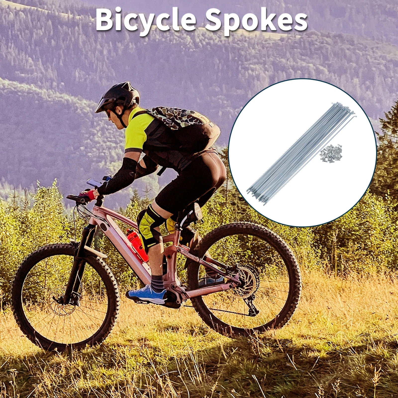 Bicycle Spoke Nipple Set 45 Steel 13G for Universal (Any Check fitment before purchase)
