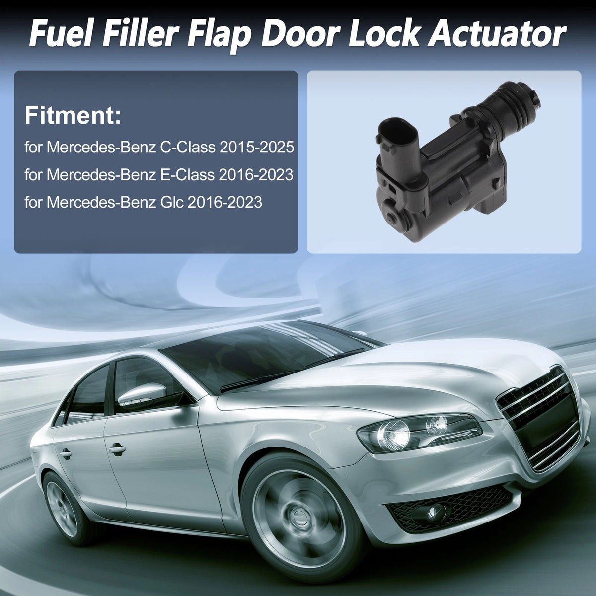 Fuel Filler Flap Door Latch Lock Actuator Motor for Mercedes-Benz (2010–2018)