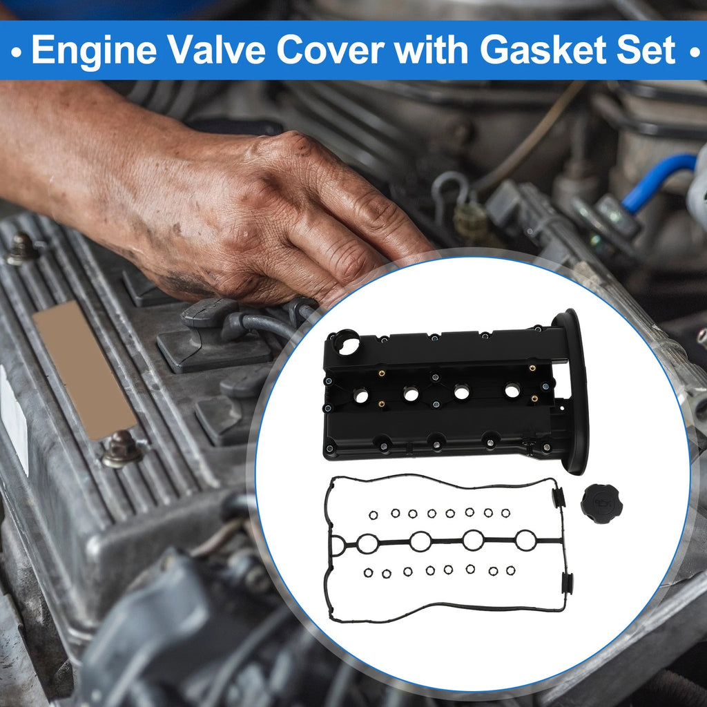Front Engine Valve Cover with Gasket Replacement for Chevrolet Aveo 2003–2013