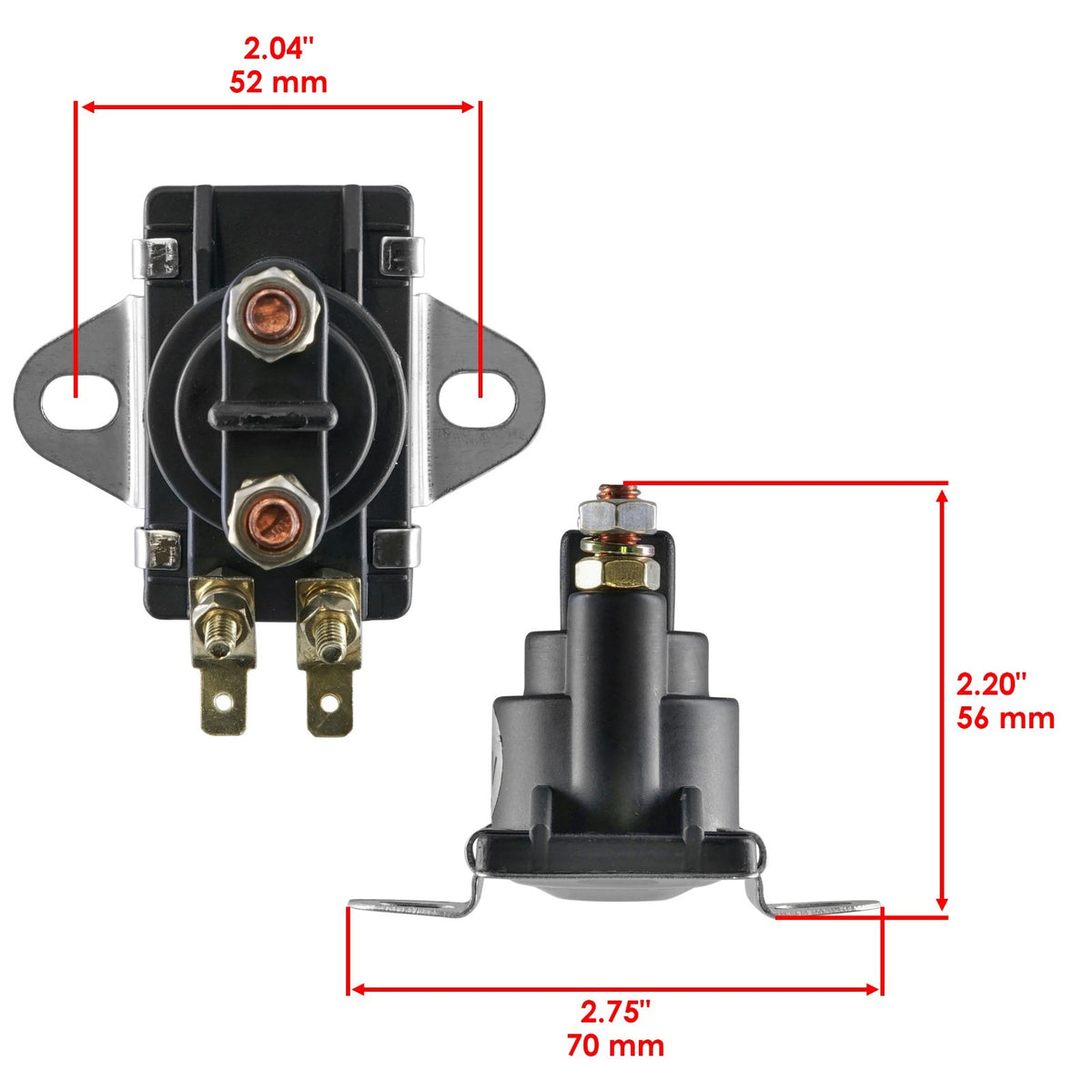 Starter Solenoid Relay Replacement for Mercury Marine 5x (1990–2010)