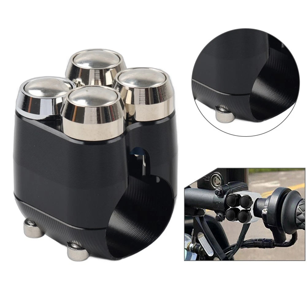 1" Handlebar Horn Turn Signal Light Control Switch for Harley Bobber